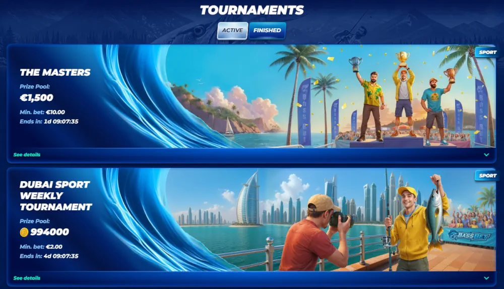 BassBet Turnierbanner für professionelle Sport- und Gaming-Wettbewerbe.